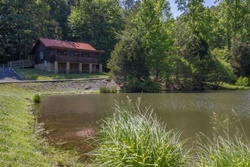 Romantic Cabin near Fishing Pond, Pigeon Forge pet friendly vacation rentals, dog friendly rentals in Pigeon Forge, Tennessee, dogs allowed short term rentals in tennessee mountains